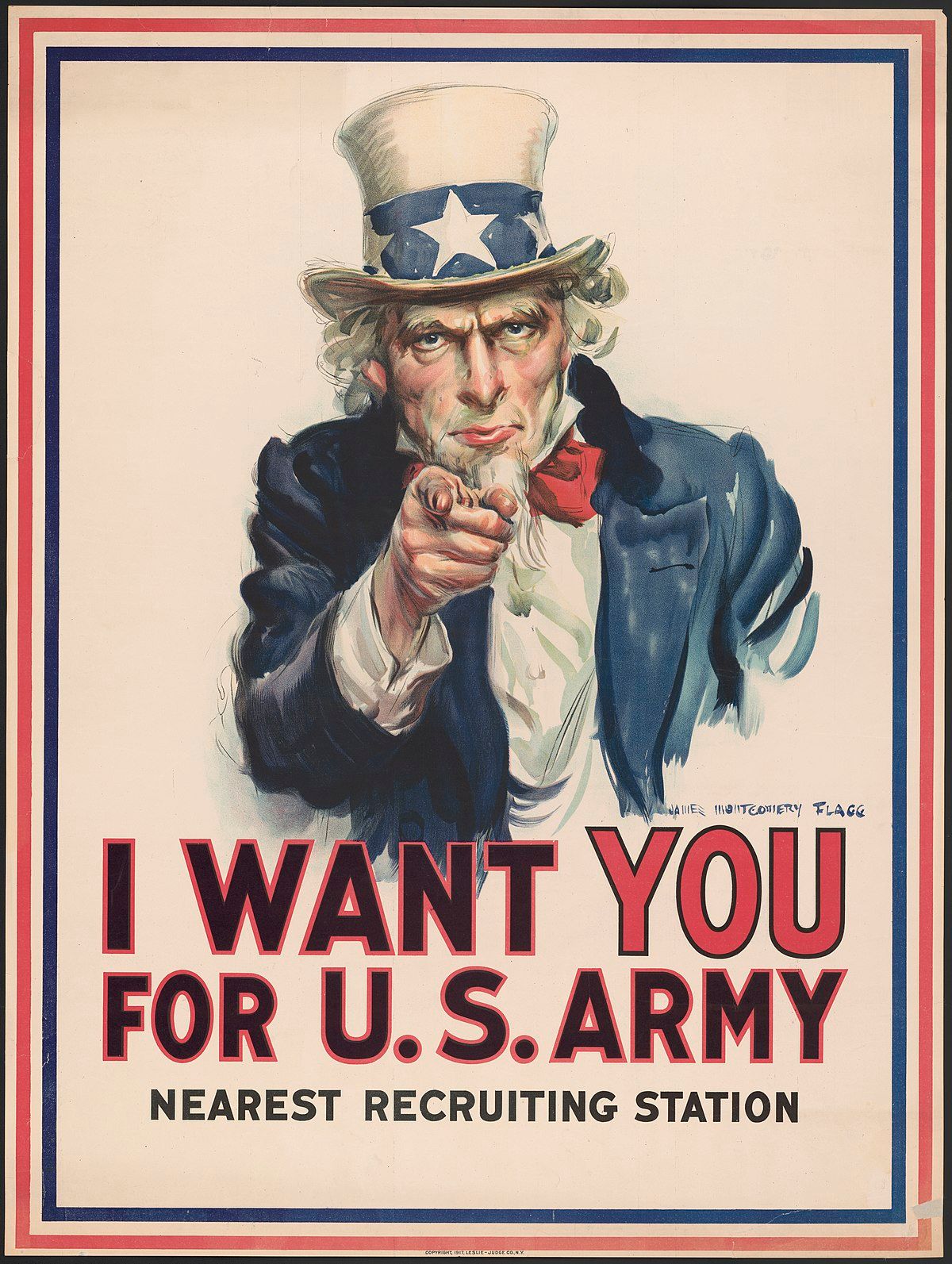 Uncle Sam recruiting poster