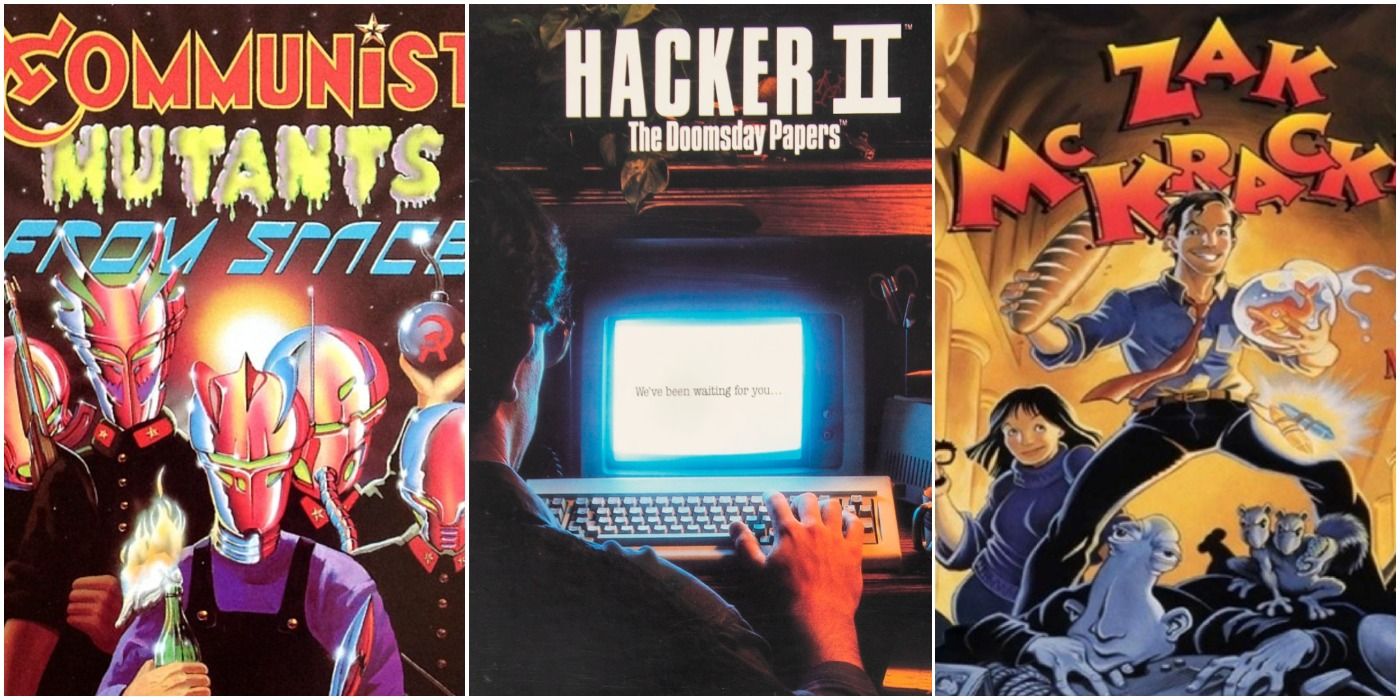 80s Video Games Communist Mutants From Space Hacker II Zak McKracken Trio Header