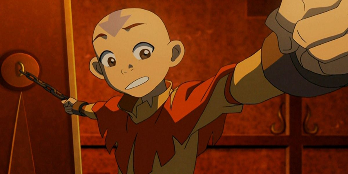 Aang in chains