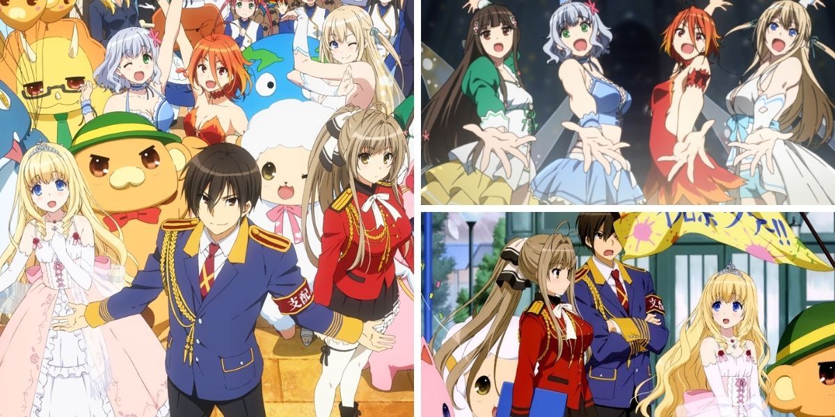 Images feature Seiya and the workers from Amagi Brilliant Park