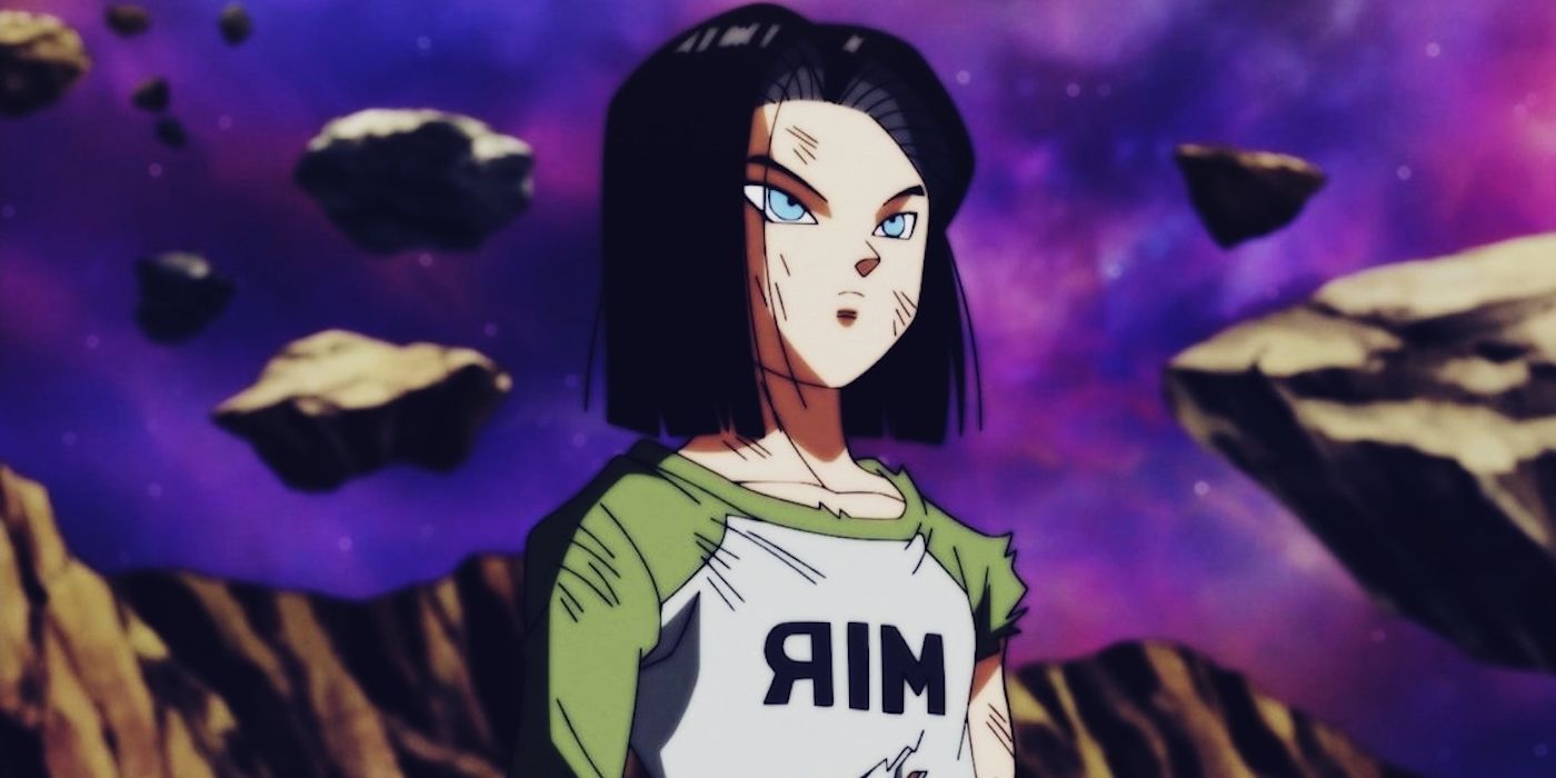 Android 17 wins the Tournament of Power in Dragon Ball Super (flipped)