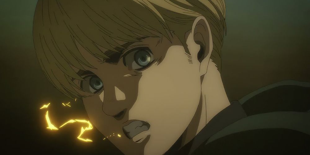 Armin se transforma no Titã Colossal AOT S4 Ep7