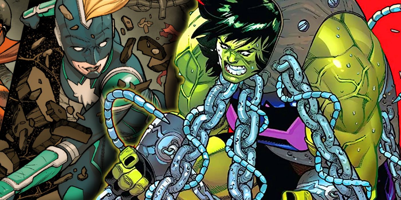 Avengers She-Hulk And Captain Marvel Head Into Battle