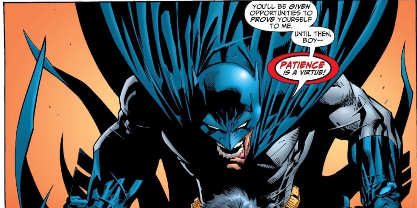 Batman screams at Damian