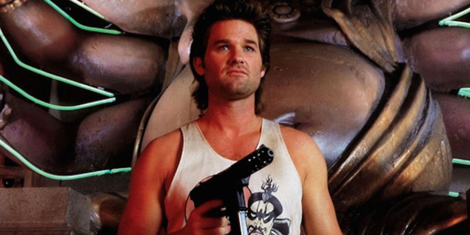 Kurt Russell as Jack Burton in Big Trouble In Little China
