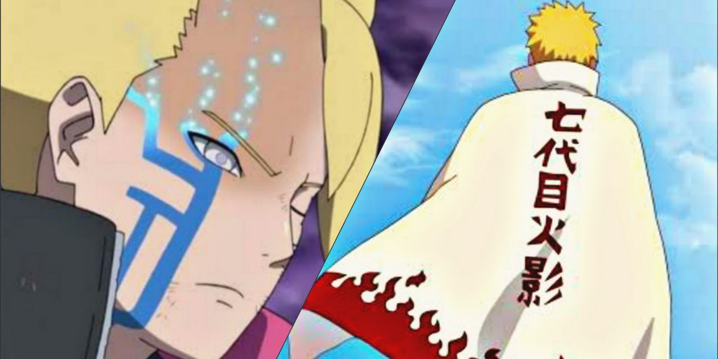 Boruto Uzumaki Karma and Naruto Uzumaki as the Seventh Hokage
