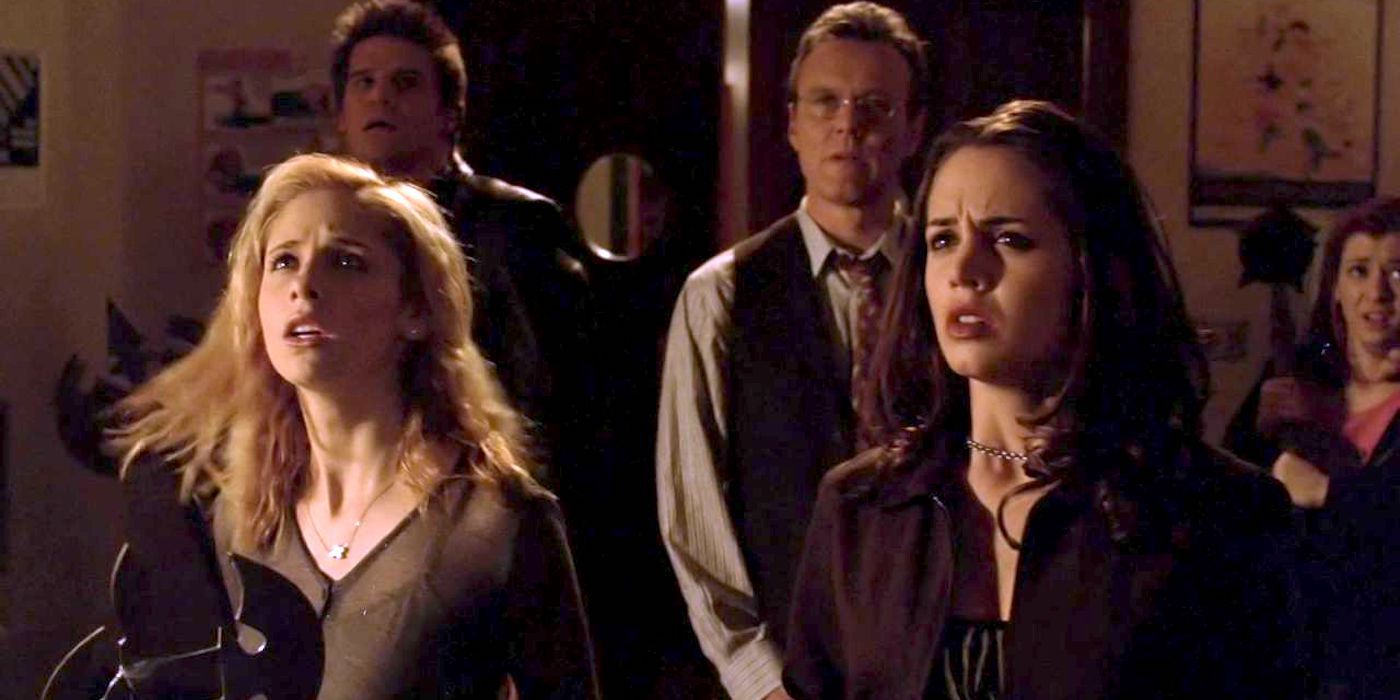Danger breaks out with Buffy and Faith in "The Zeppo" episode of Buffy