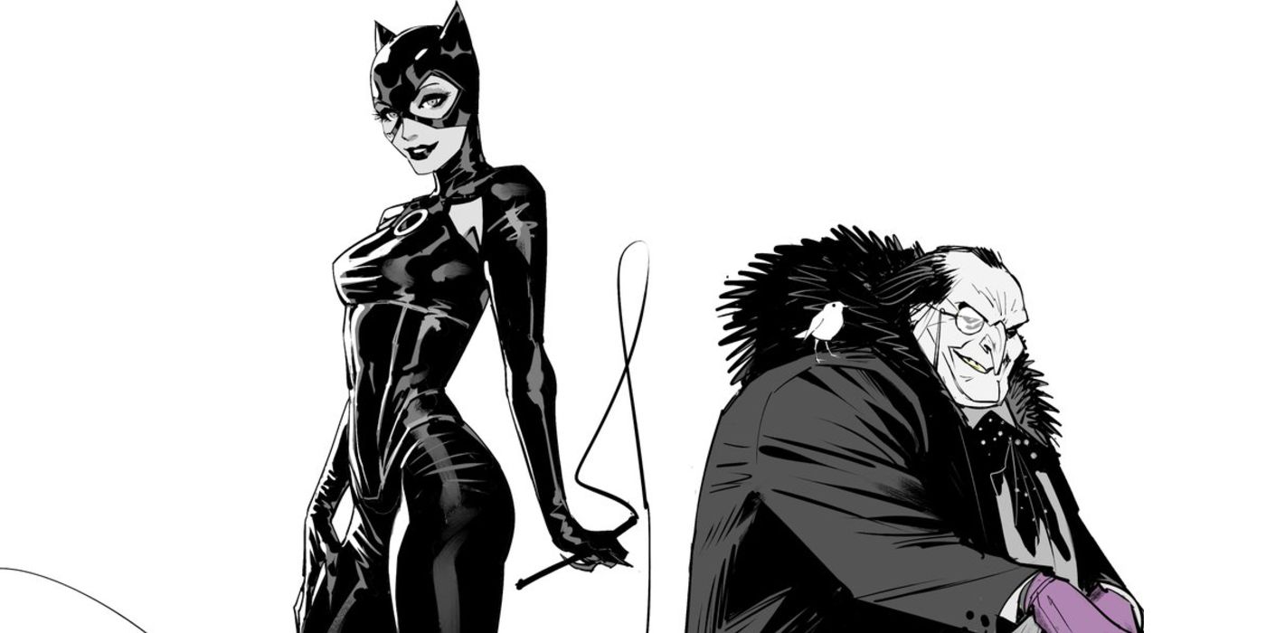 Catwoman and Penguin by Dan Mora