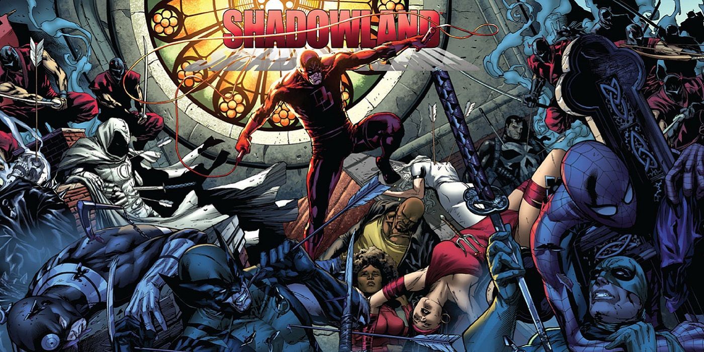 Daredevil vs Marvel heroes in Shadowland