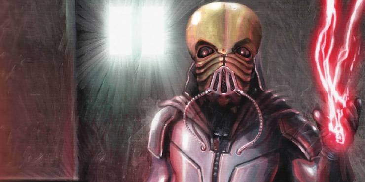 Darth Tenebrous con iluminación roja