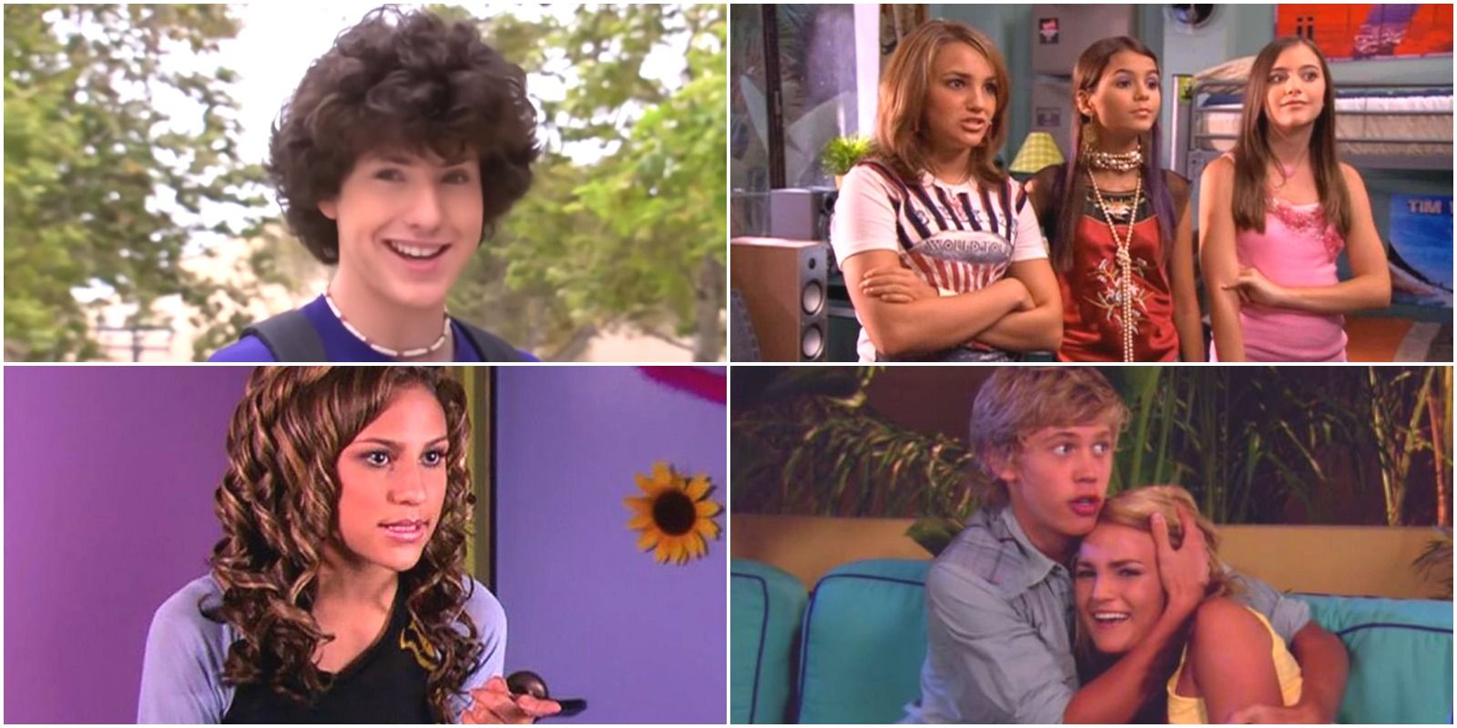 Lola, Chase, James, and Nicole leaving and entering Zoey 101 throughout various seasons