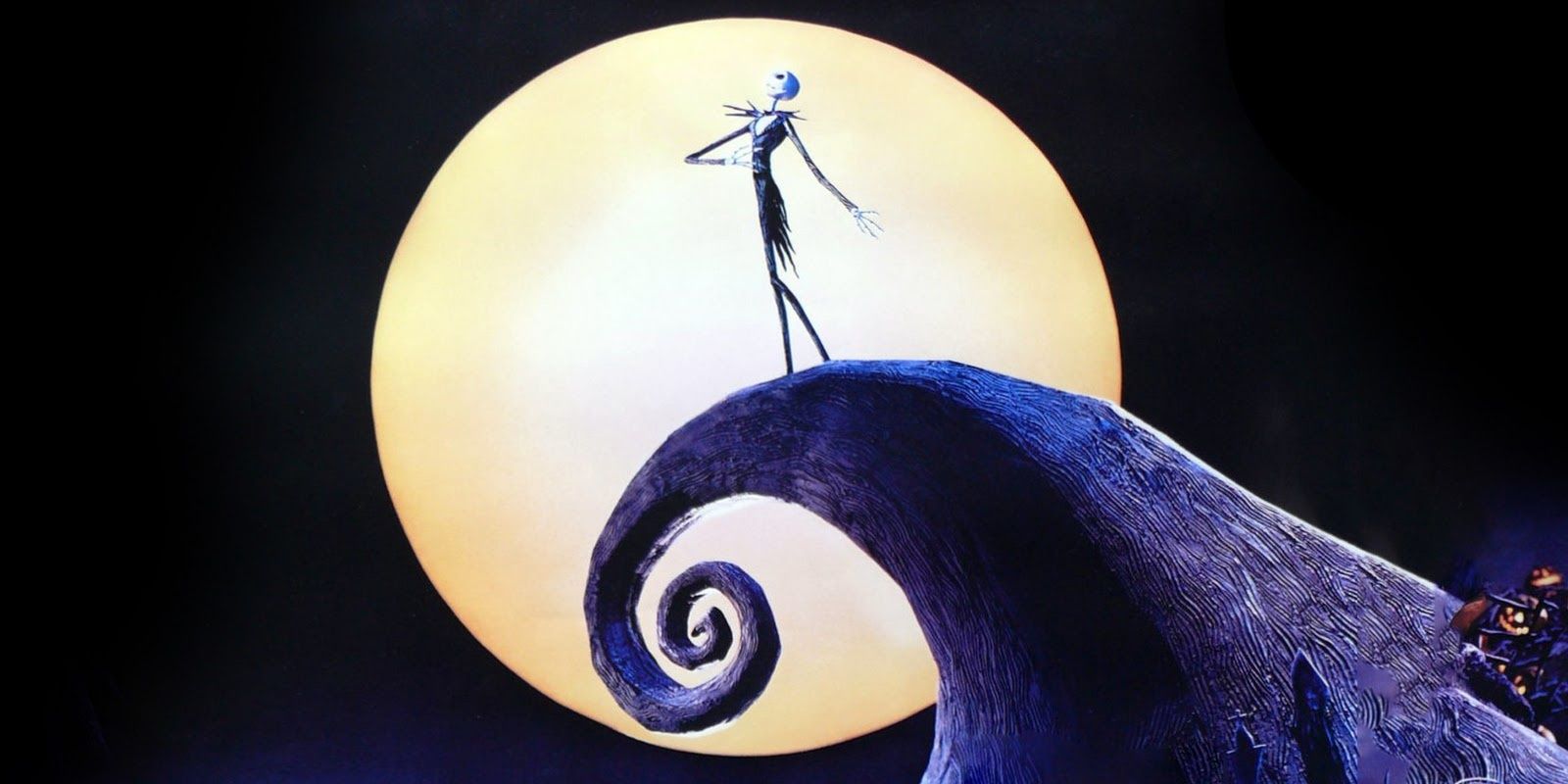 Jack Skellington on a hill in The Nightmare Before Christmas