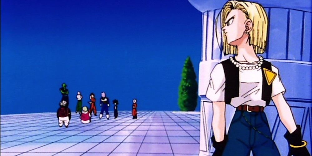 Anime Dragon Ball Krillin Wishes For Android 18's Bomb Removal