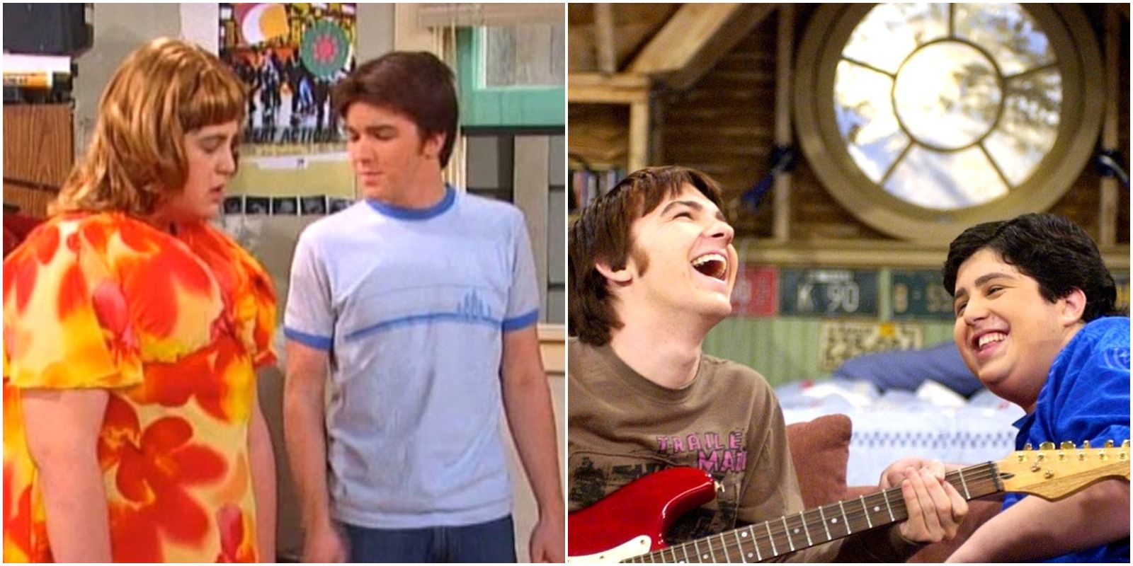Drake and Josh in the early episodes of the show