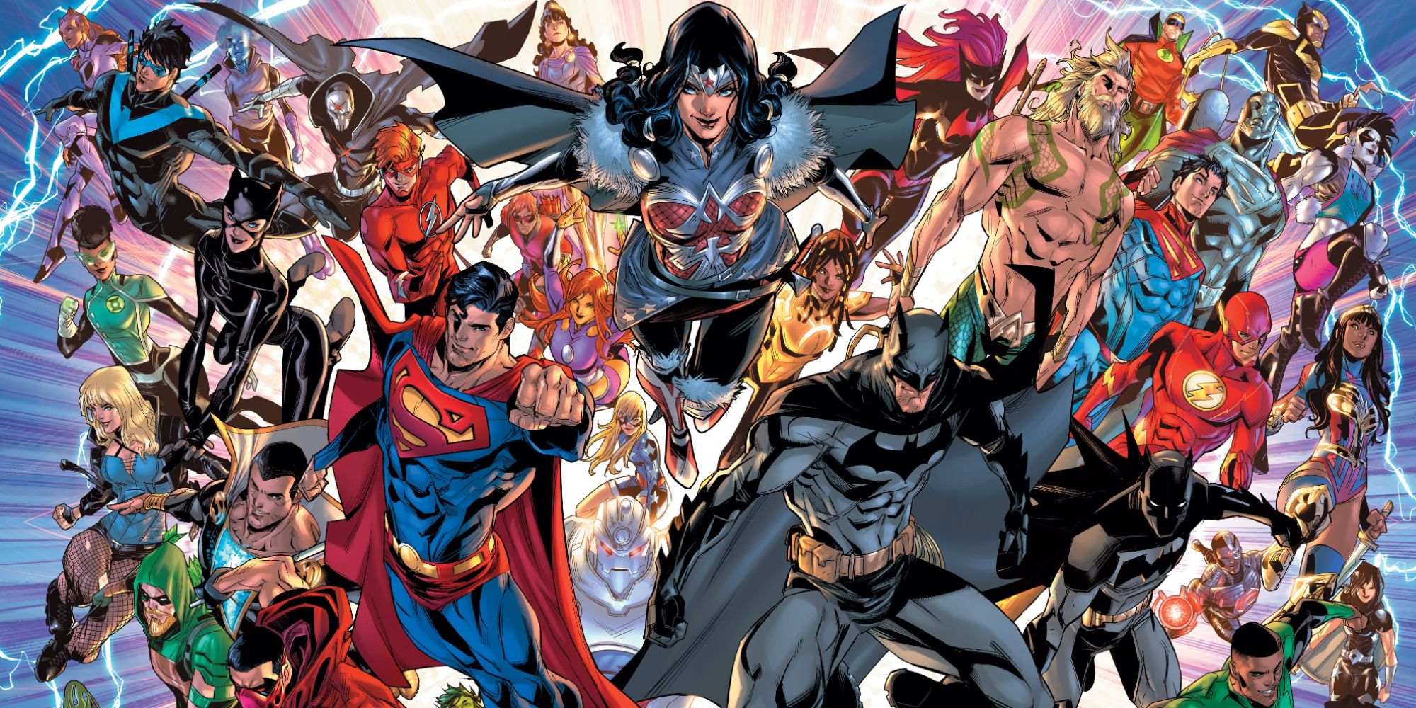 DC's roster of superheroes, including Superman, Batman and Wonder Woman.