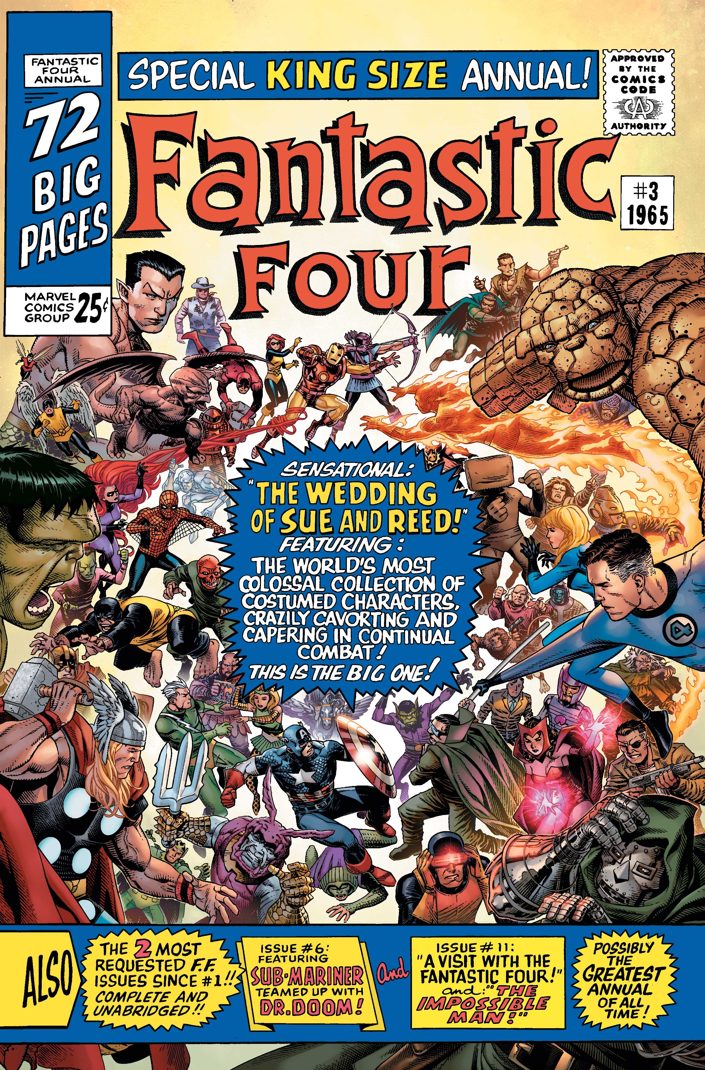 Fantastic Four 60th Anniversary cover -- Jim Cheung variant cover