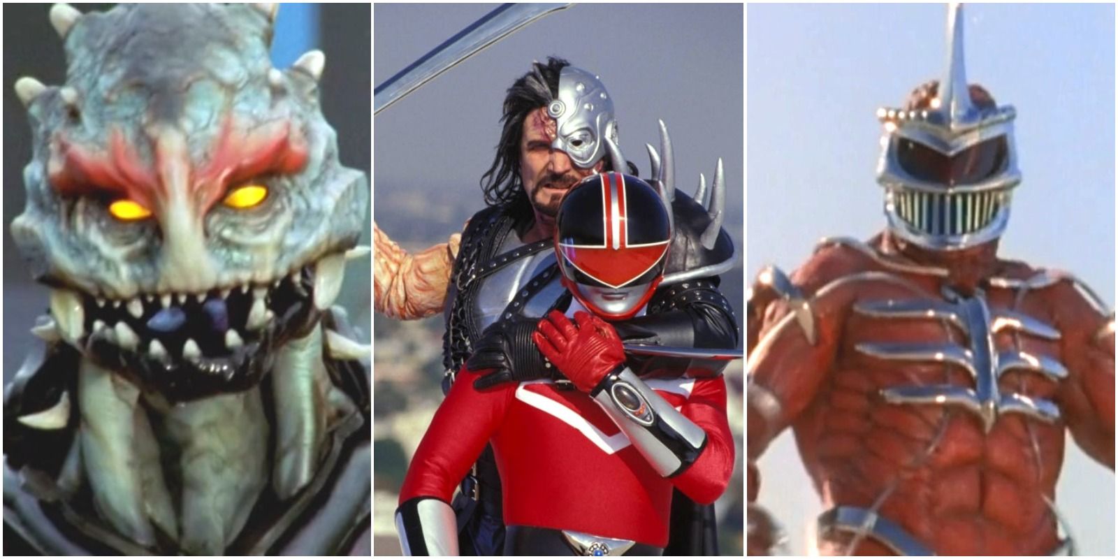 Ransik fighting the Red Ranger, Mesogog, and Lord Zedd from the Power Rangers Franchise