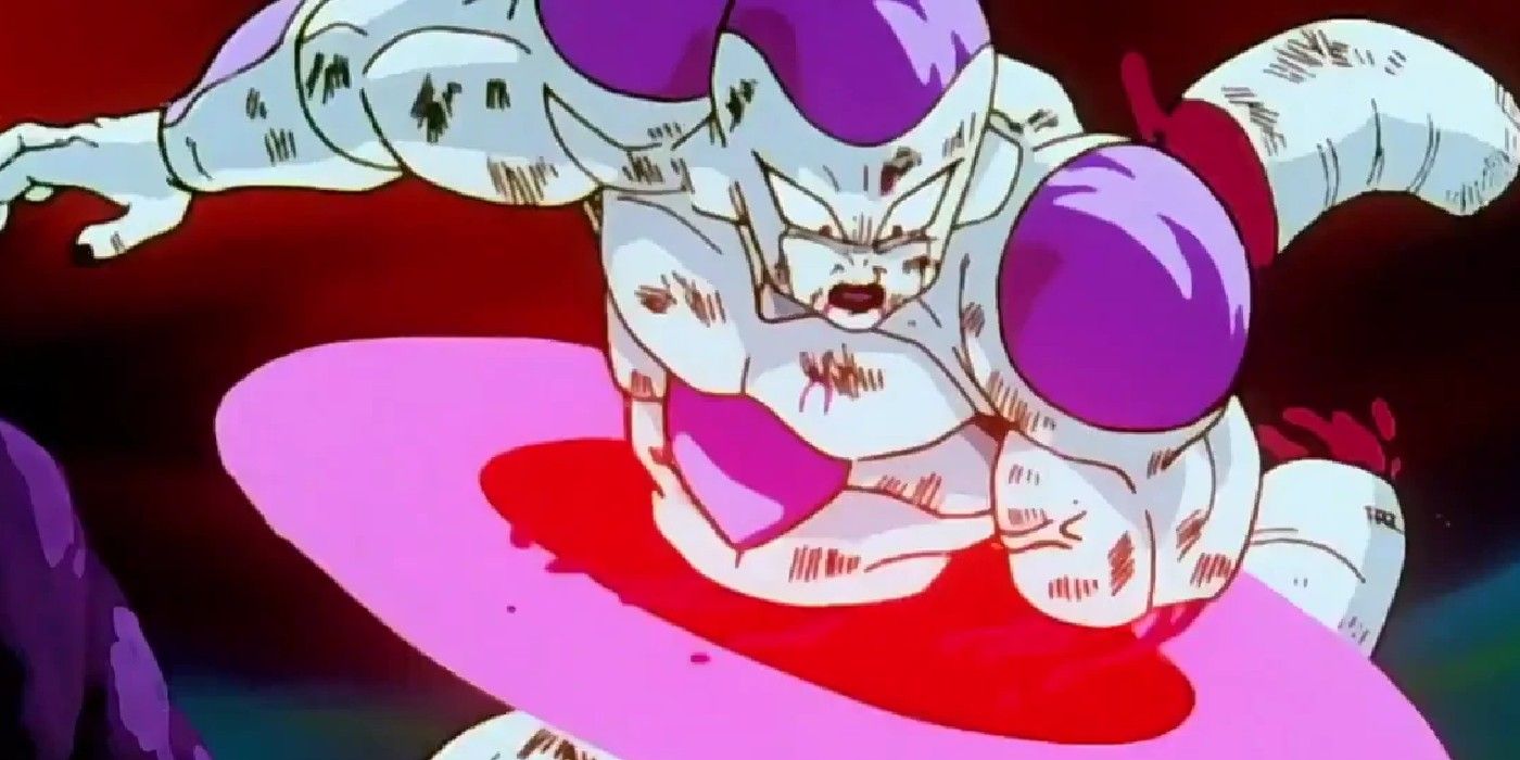 Frieza Gets Sliced By His Own Attack