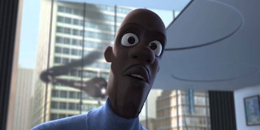 Frozone looks for his super suit