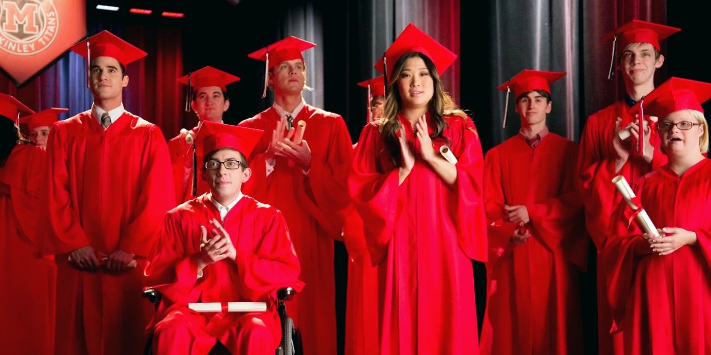 Glee New Directions graduation scene