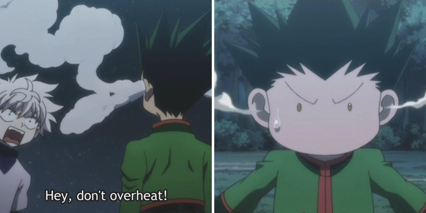 Gon being bad at math and overheating