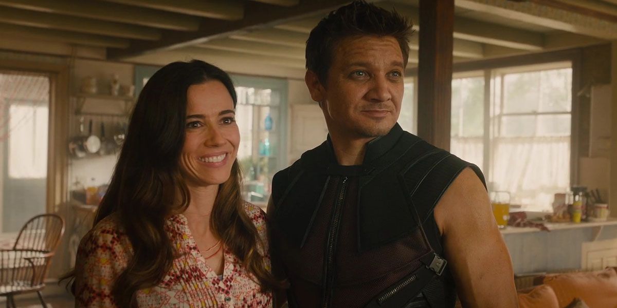 Hawkeye and his wife in their home
