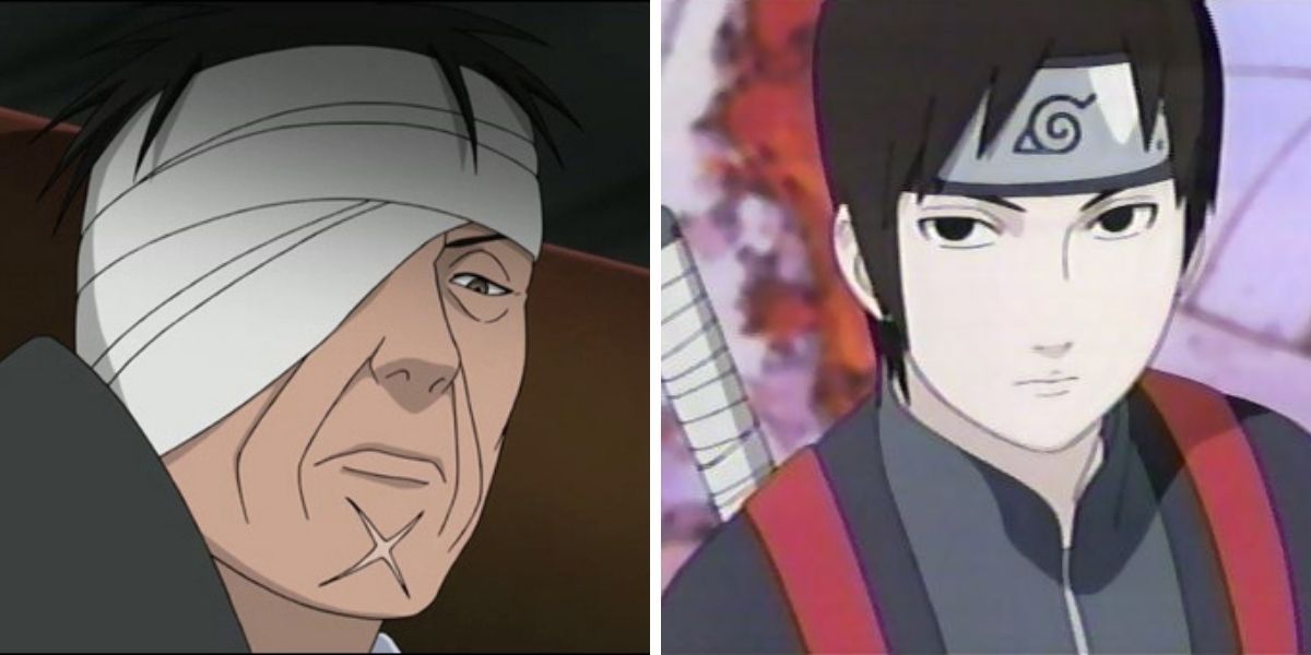Danzo Shimura stare and Sai stare from Naruto