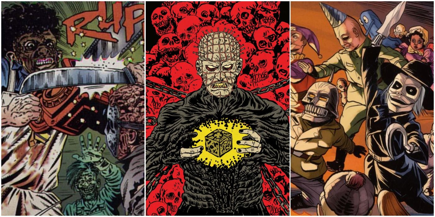 Horror Movie Comics Jason Vs Leatherface Hellraiser Puppet Master Trio Header