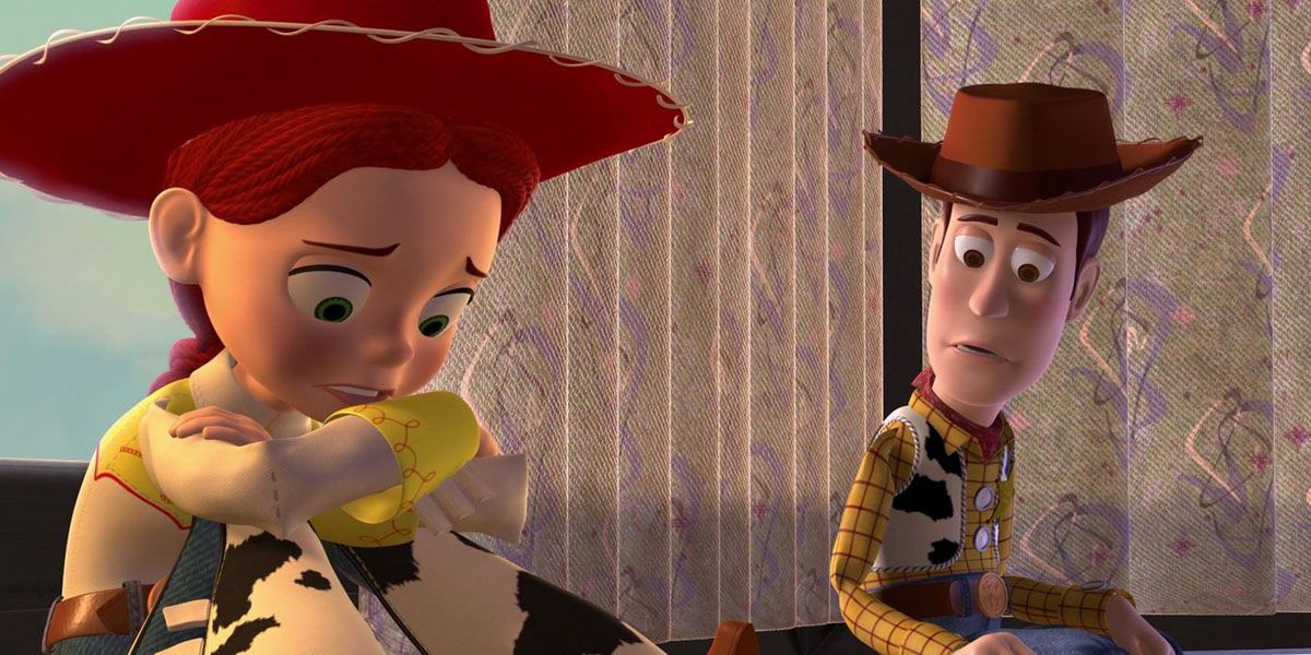 Jessie opens up to Woody in Toy Story 2