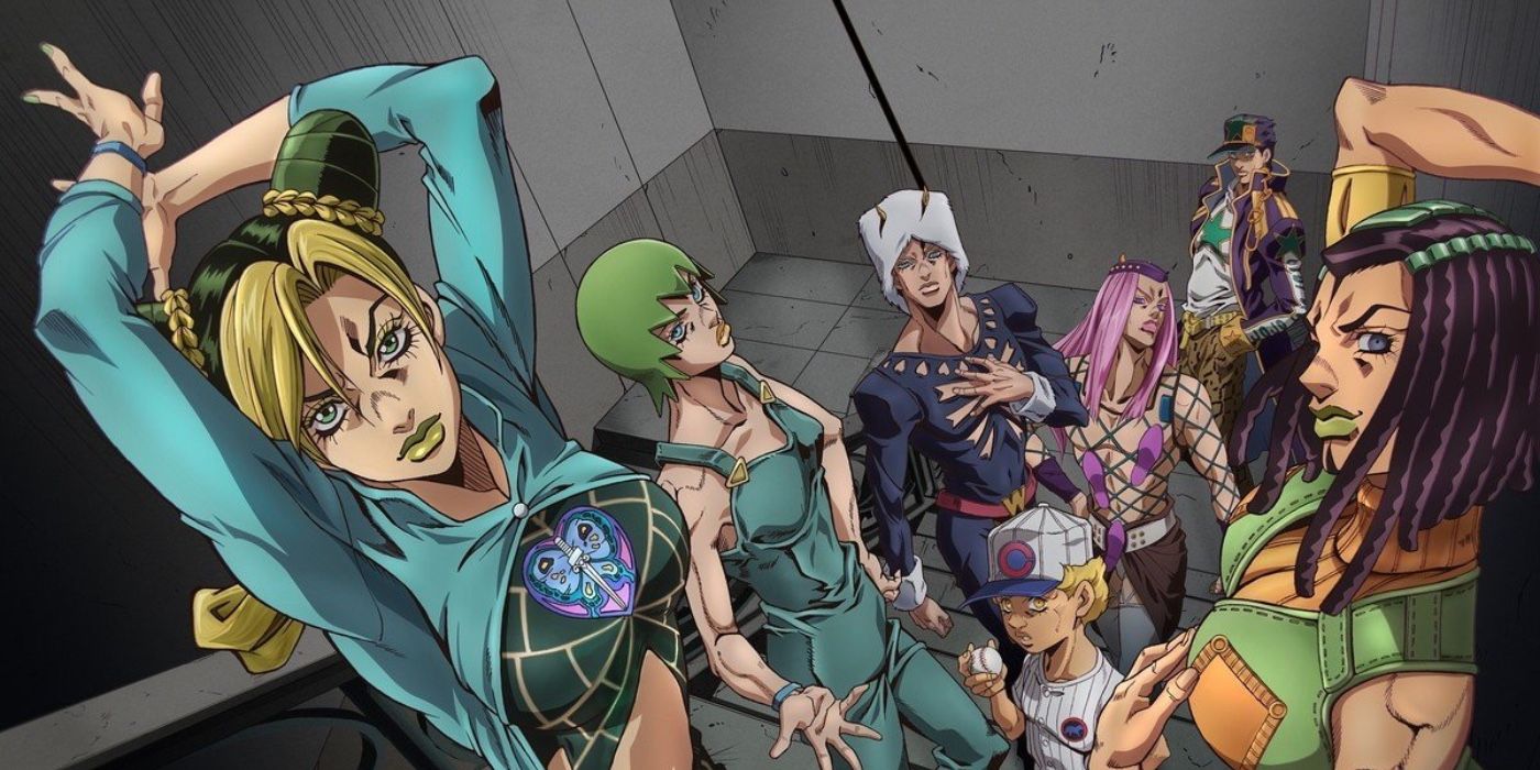 Jolene Cujoh and the rest of the Stone Ocean cast