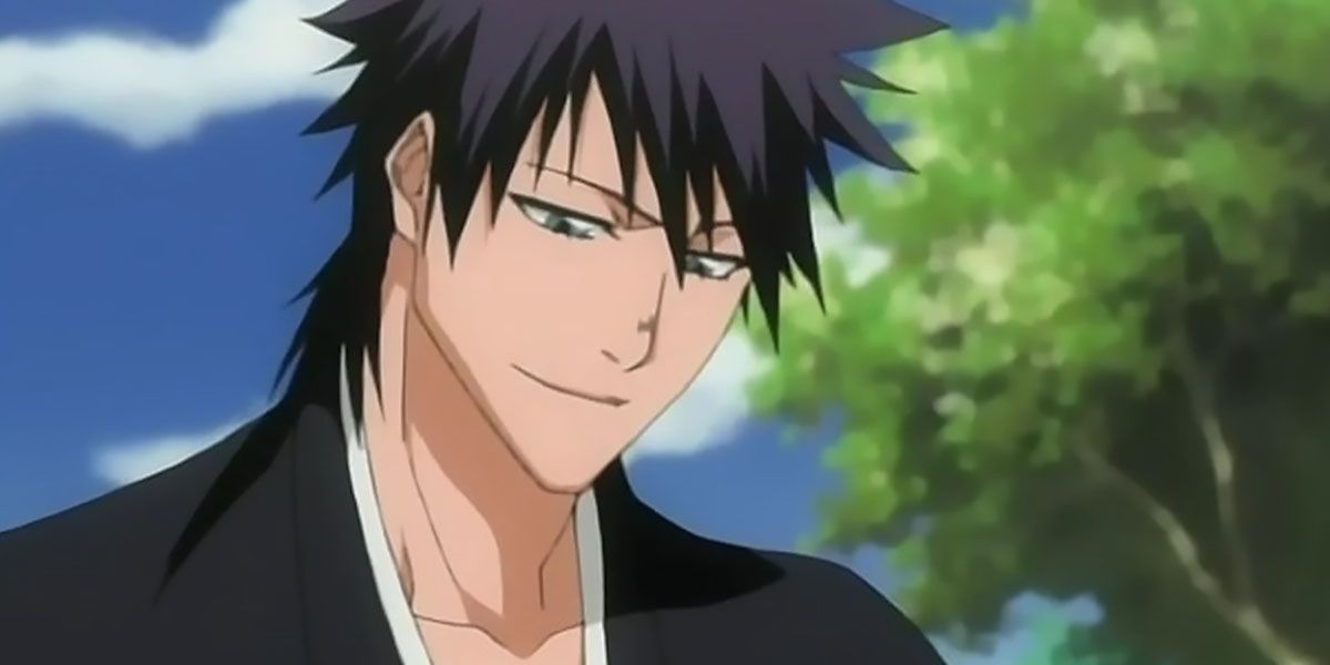 Kaien smiling while he was still alive in Bleach.