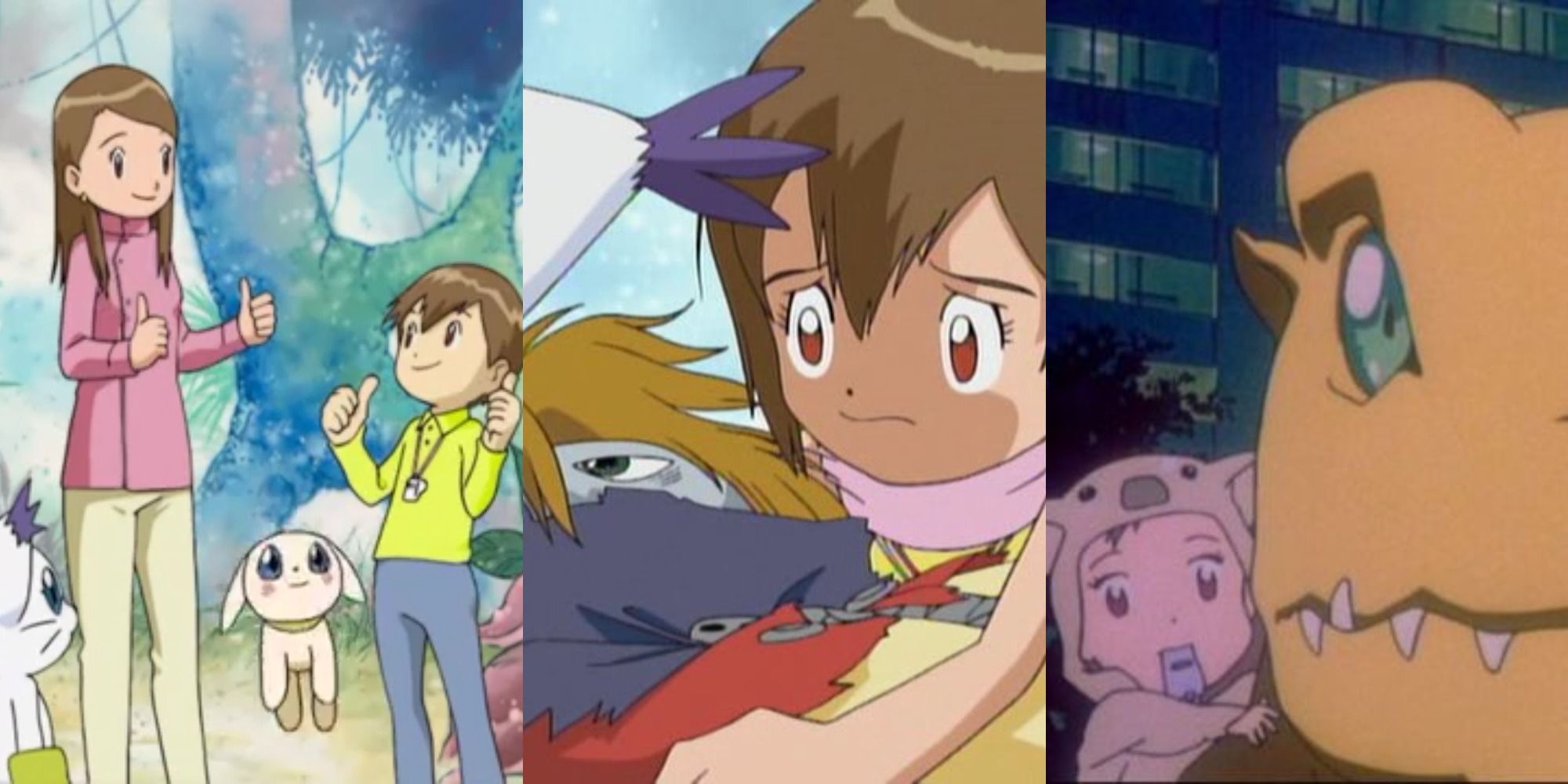 Kari in the finale of Digimon Adventure 02, woth Wizardmon, Digimon the Movie