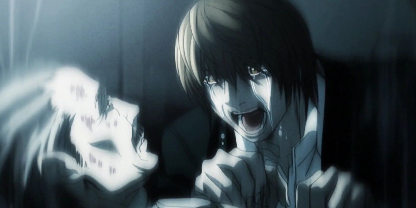 Light cries as Soichiro dies