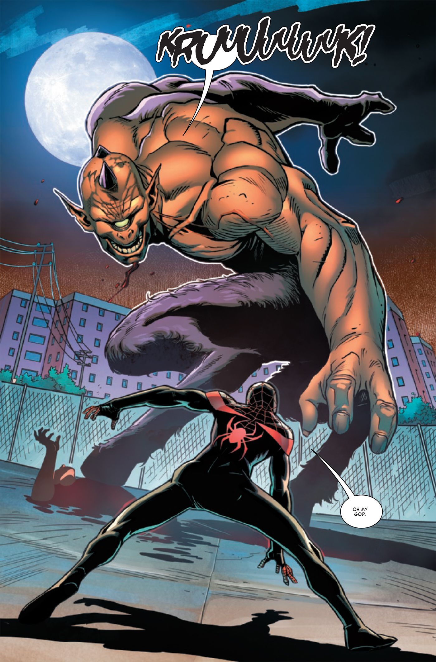 Miles comes face to face with a giant cyclops.