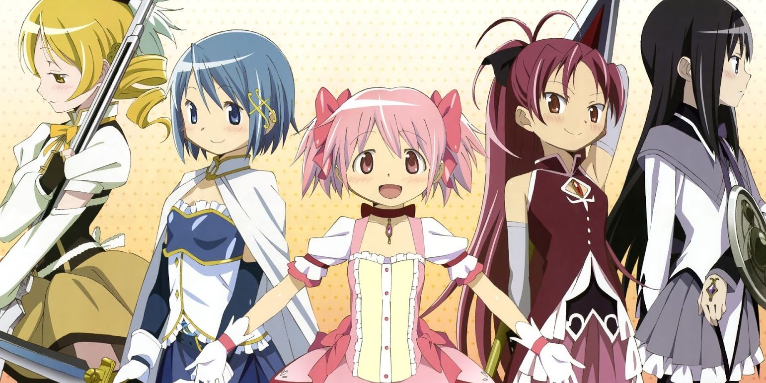 Madoka and the others that signed a contract in Puella Magi Madoka Magica