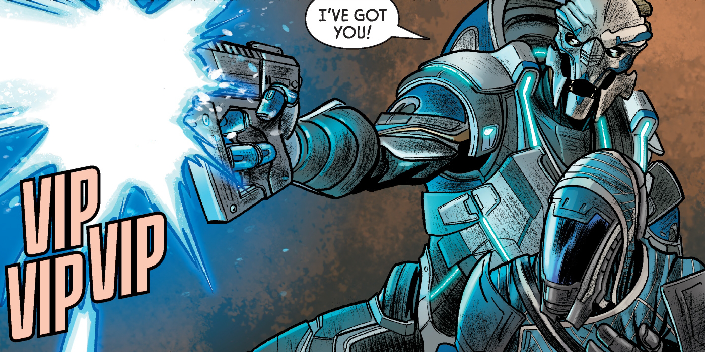 Mass Effect Discovery Comic Tiran Saving Quarian
