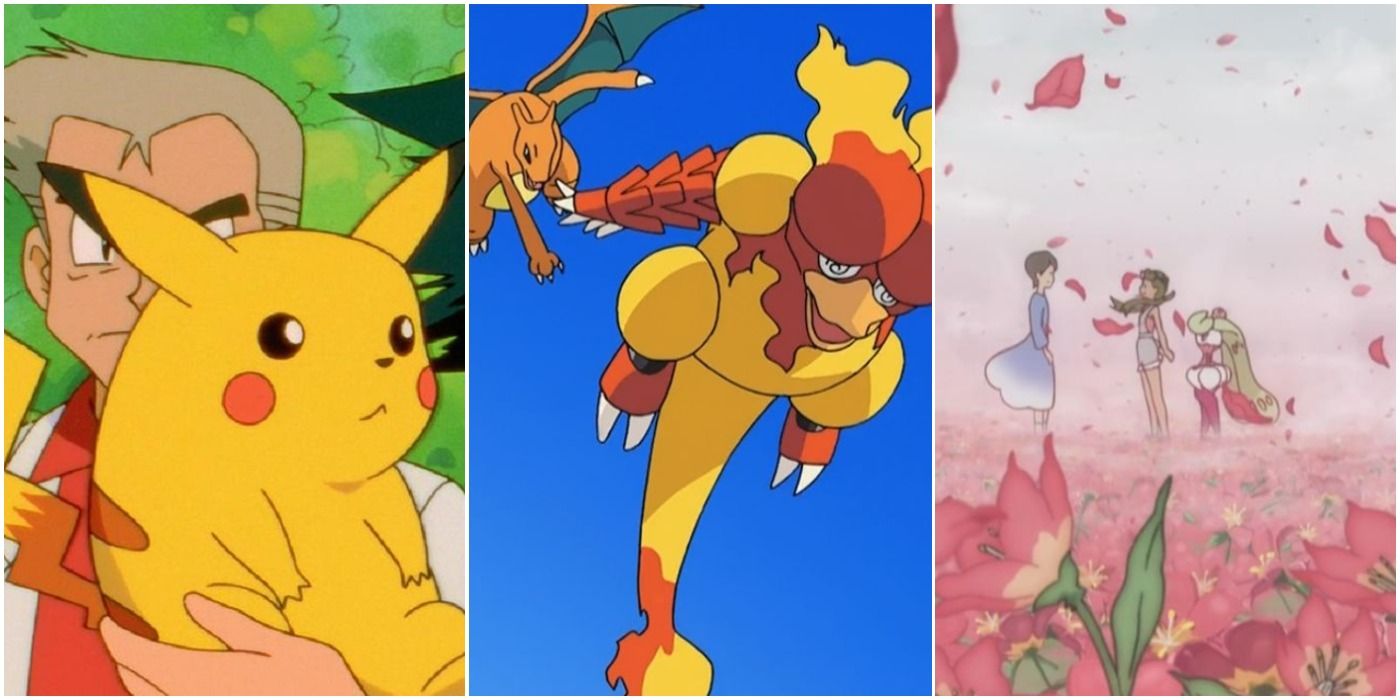 Memorable Episodes Pokemon Pikachu Charizard Magmar Battle Mallow