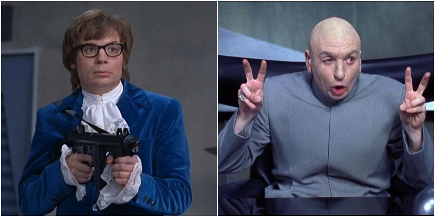 Mike Myers dual roles as Doctor Evil and Austin Powers