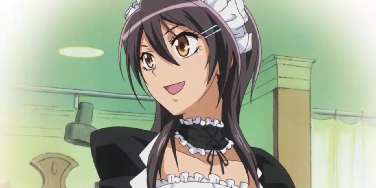 Misaki Ayuzawa Smiling In Her Maid Uniform In Maid-sama