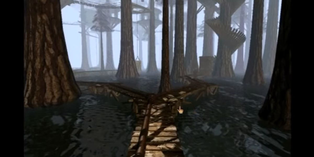 Myst gameplay woods area