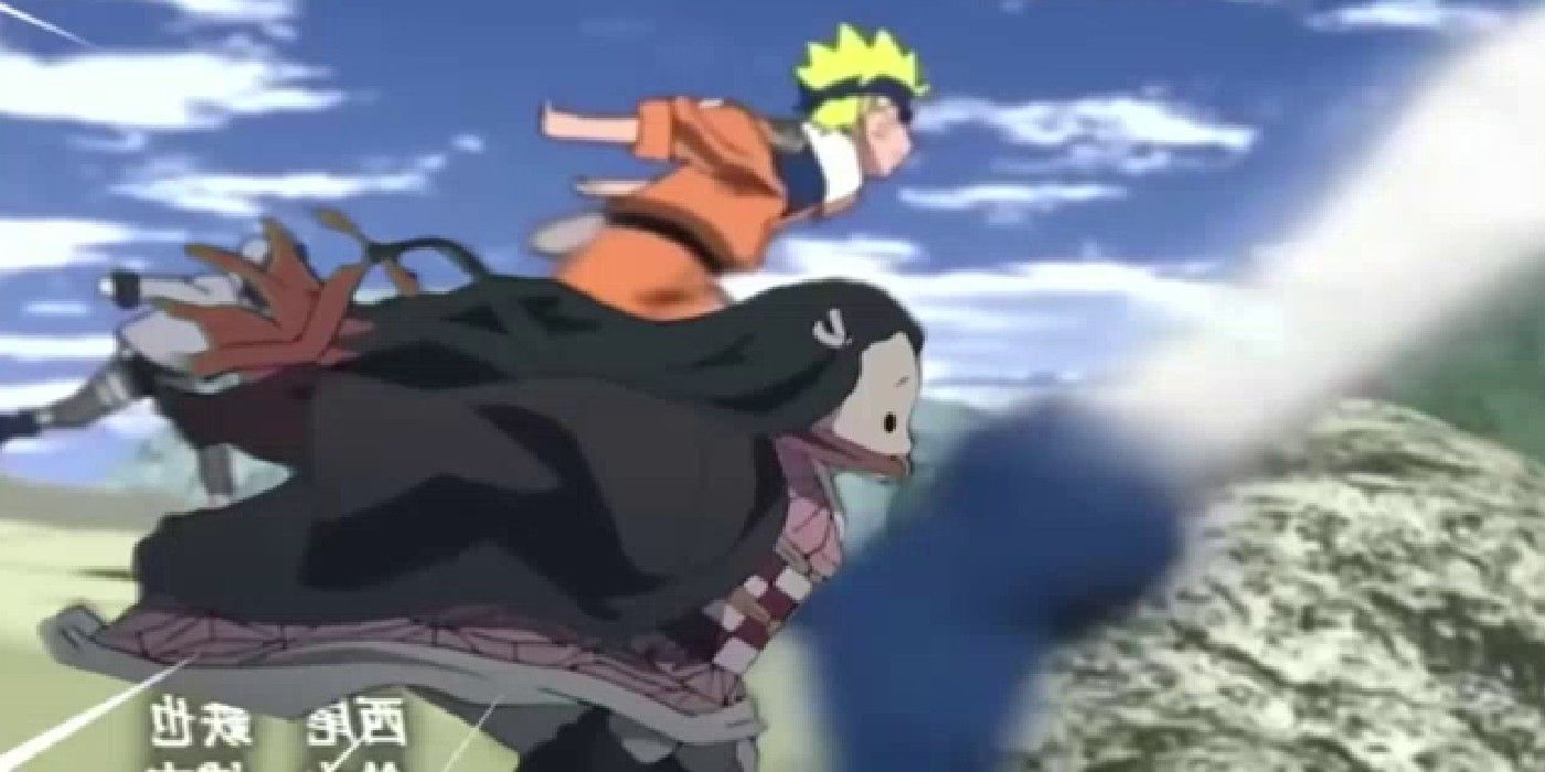 Nezuko Runs With Naruto