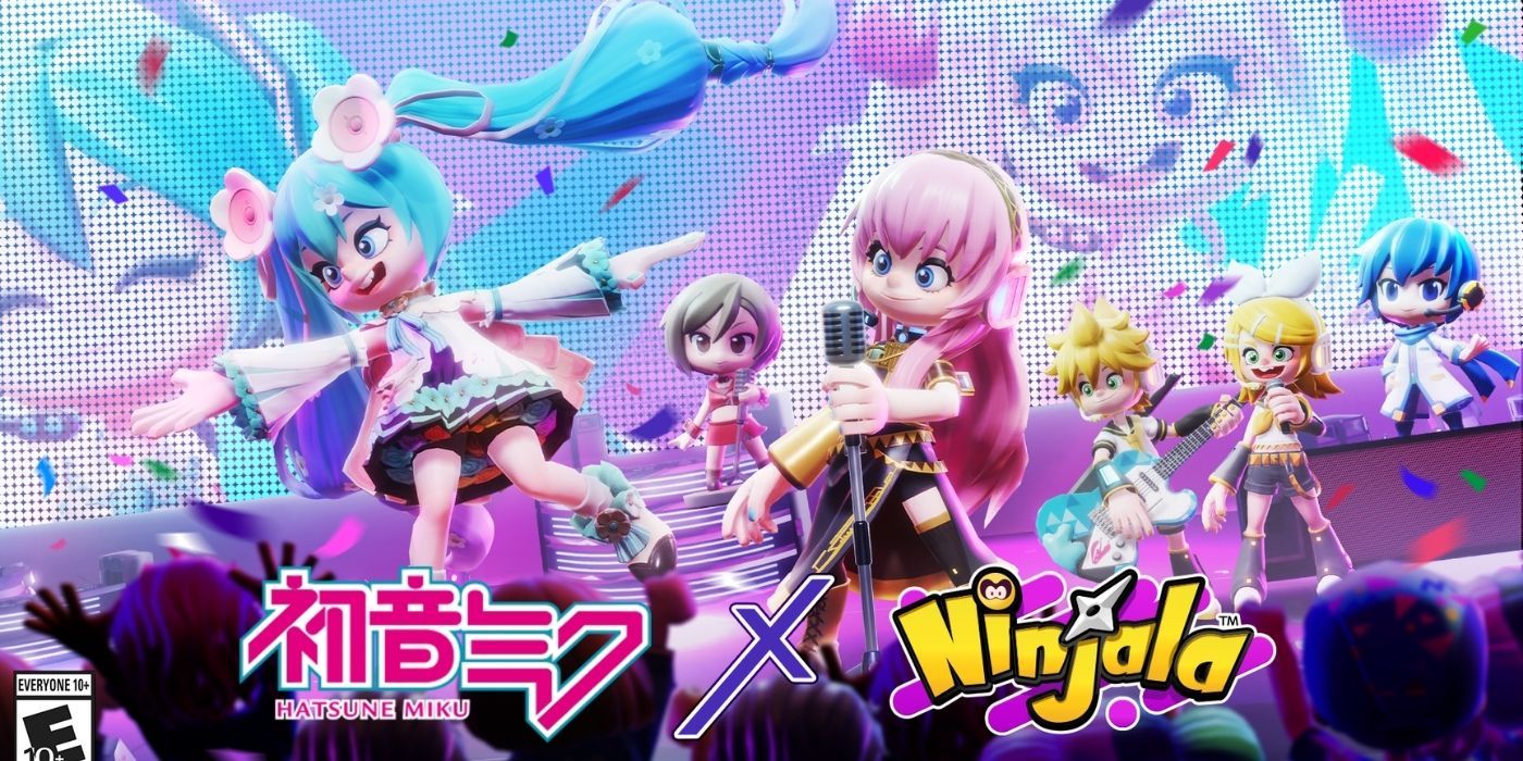Hatsune Miku in Ninjala, celebrating the virtual pop star's Magical Mirai 2021 tour