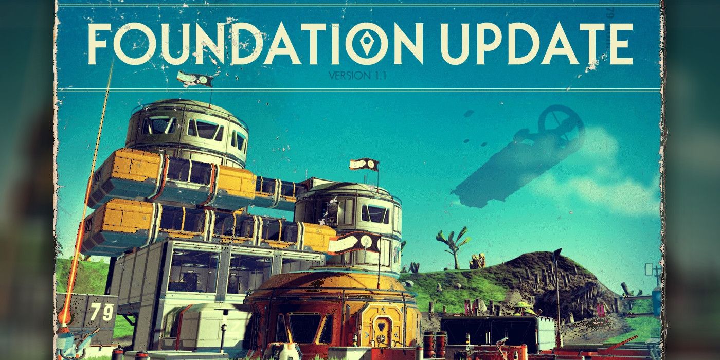 The promotional art for No Man's Sky's Foundation Update