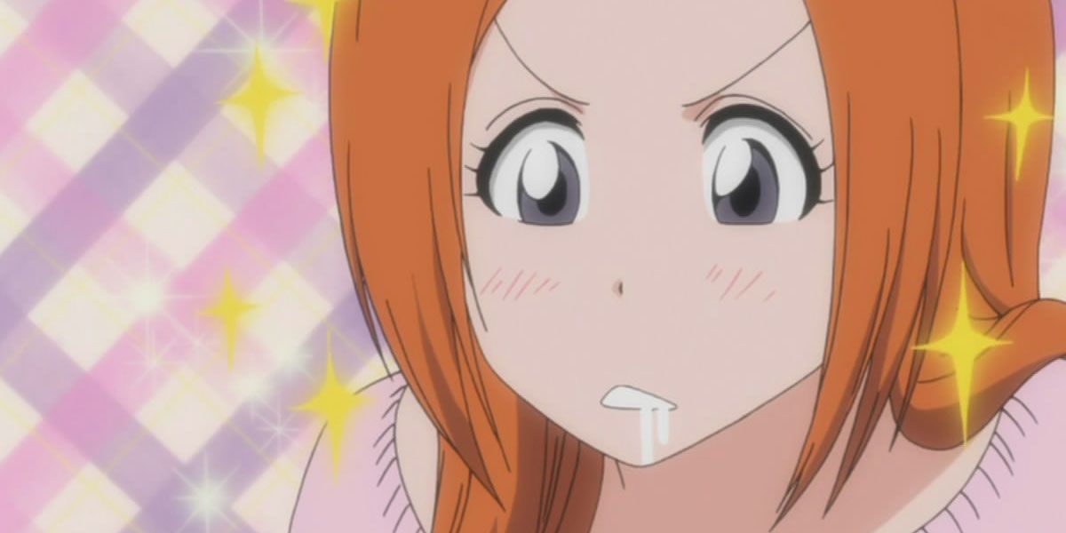 Orihime drooling in Bleach