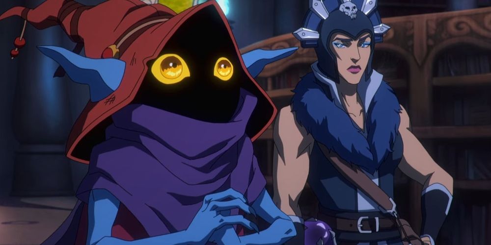 Orko and Evil Lyn on a mission together in MOTU Revelations