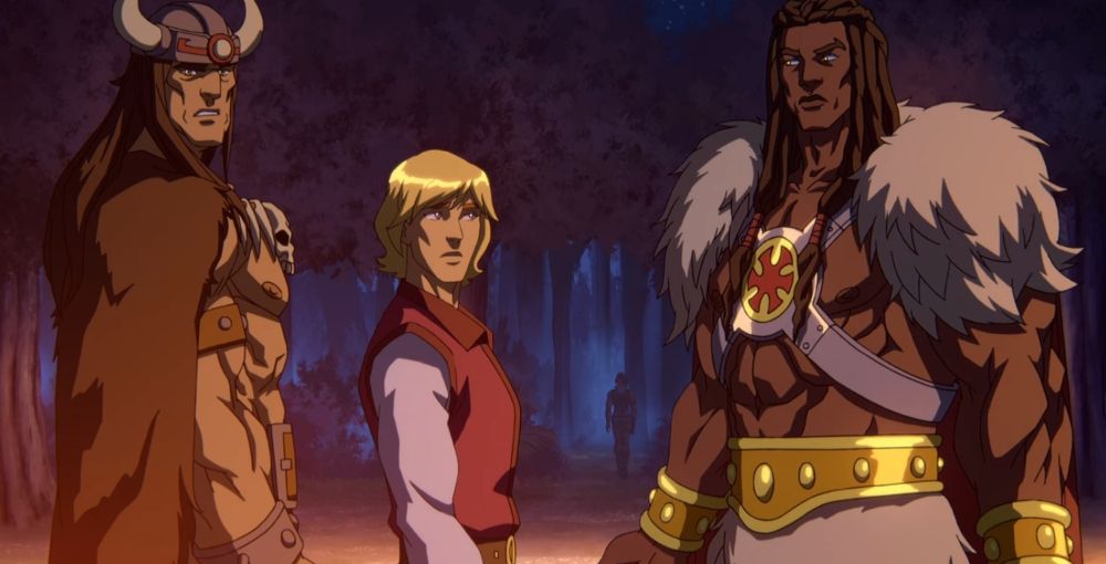 Prince Adam He Ro and King Grayskull in Preternia in MOTU Revelations