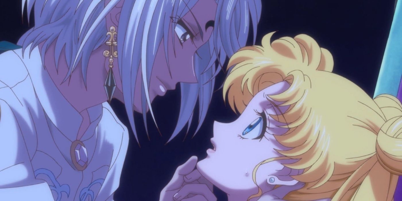 Prince Demande captures Usagi in Sailor Moon Crystal.