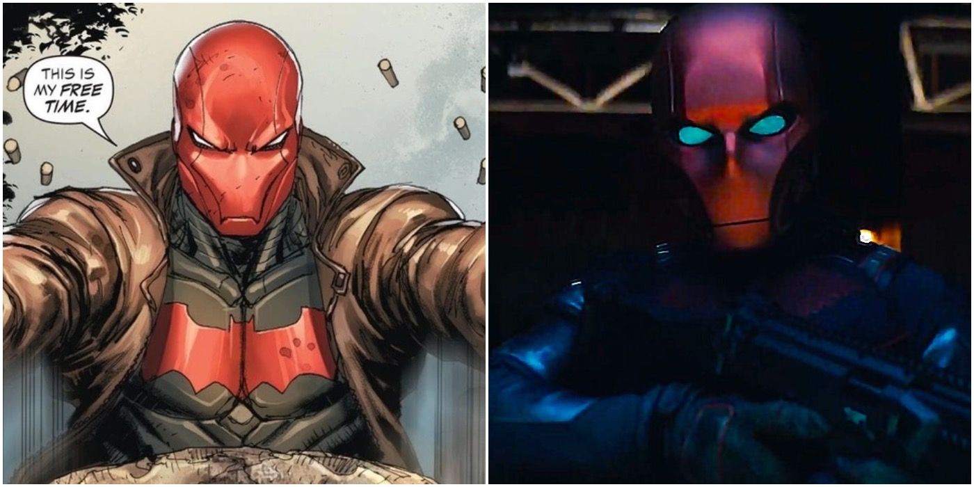 Red Hood from the Comics Vs Red Hood From Titans
