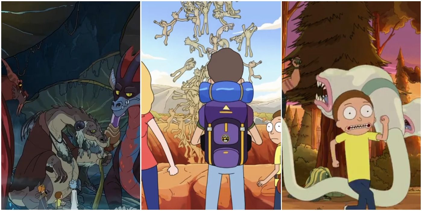 Rick And Morty Worst Episodes, Dragons Birth Chase Trio Header