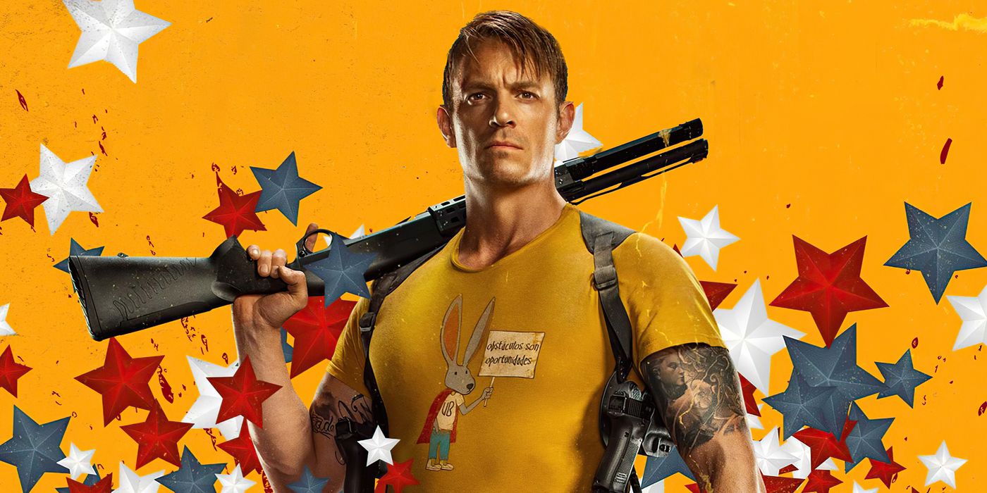 Joel Kinnaman as Rick Flag on one of The Suicide Squad's posters.